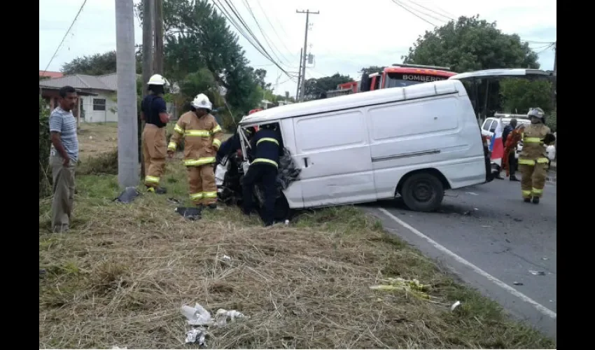 Accidente de tránsito en Coclé