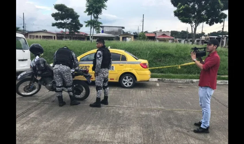 El taxi fue encontrado en La Cresta.