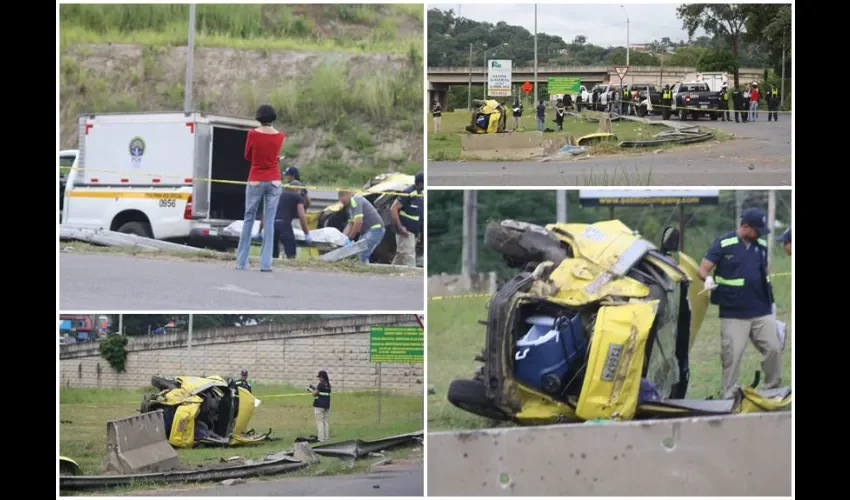 Accidente de tránsito en autopista Arraiján-La Chorrera. 