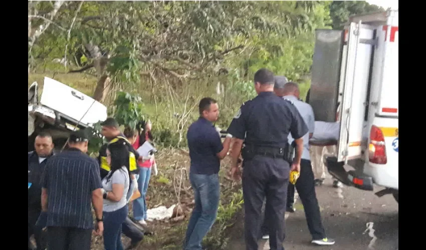 Accidente de tránsito en   Las Cruces de Los Santos