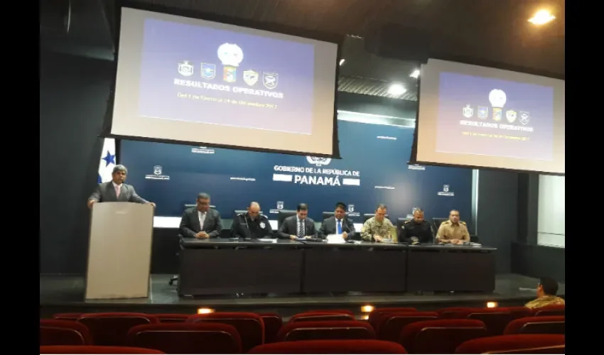 Presentación del informe 2017 por los estamentos de seguridad pública. Foto: Jean Carlos Díaz