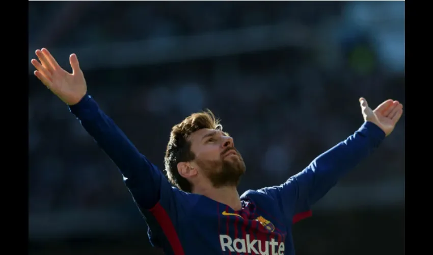 Lionel Messi marcó el segundo gol para el Barcelona. Foto: EFE