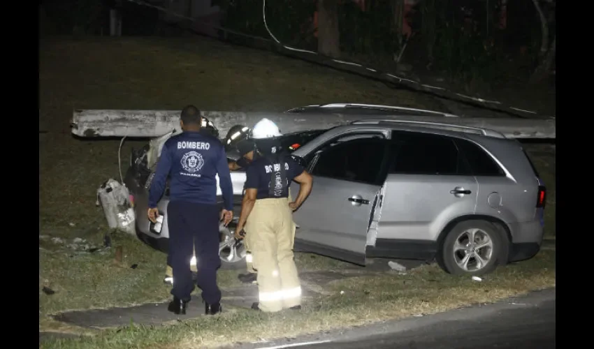 Accidente de tránsito en áreas revertidas. 