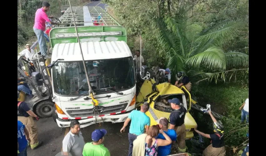 Accidente de tránsito en Panamá Oeste.