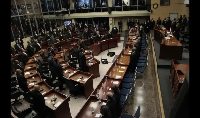 Foto ilustrativa de los actos protocolares en la Asamblea Nacional. 
