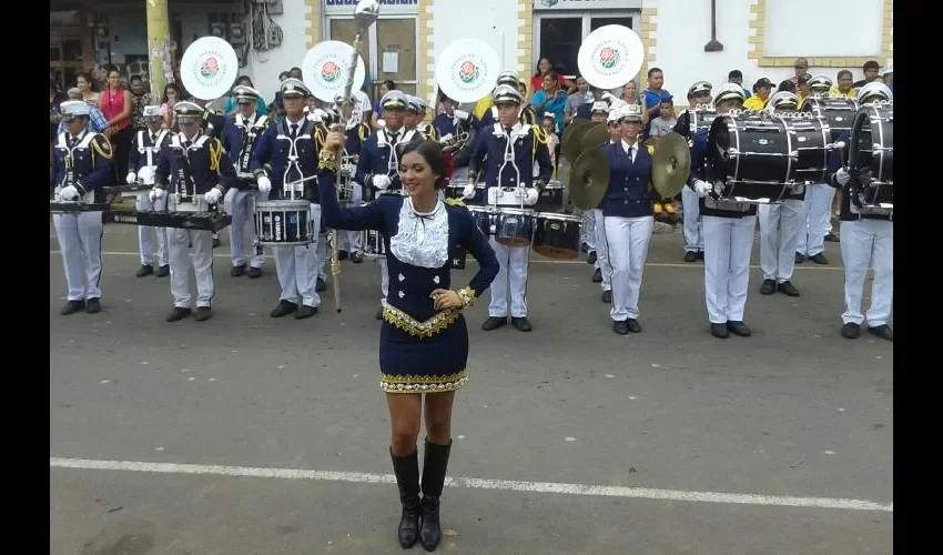 Foto ilustrativa de la  banda de música Herberto López del colegio José Daniel Crespo de Chitré.