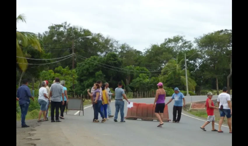 Protesta en Herrera.