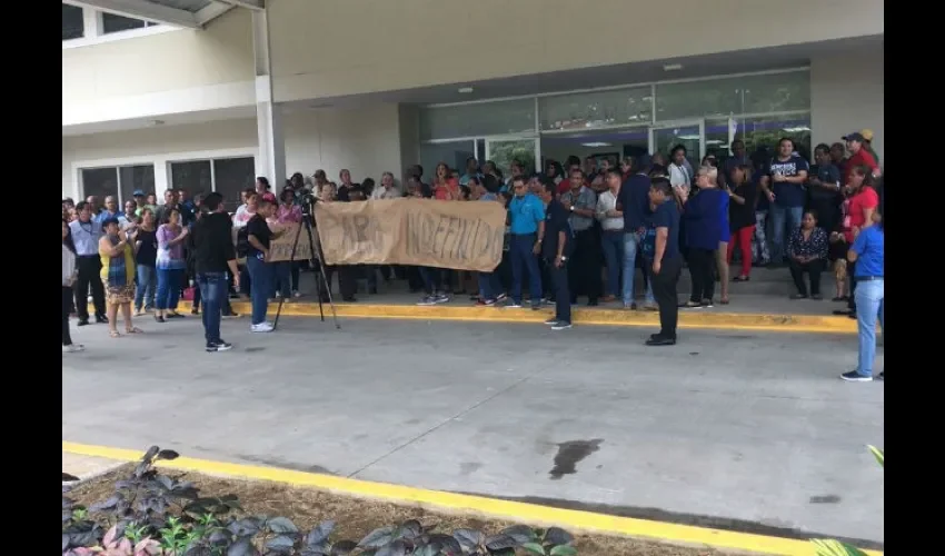 Trabajadores de la AMP. 