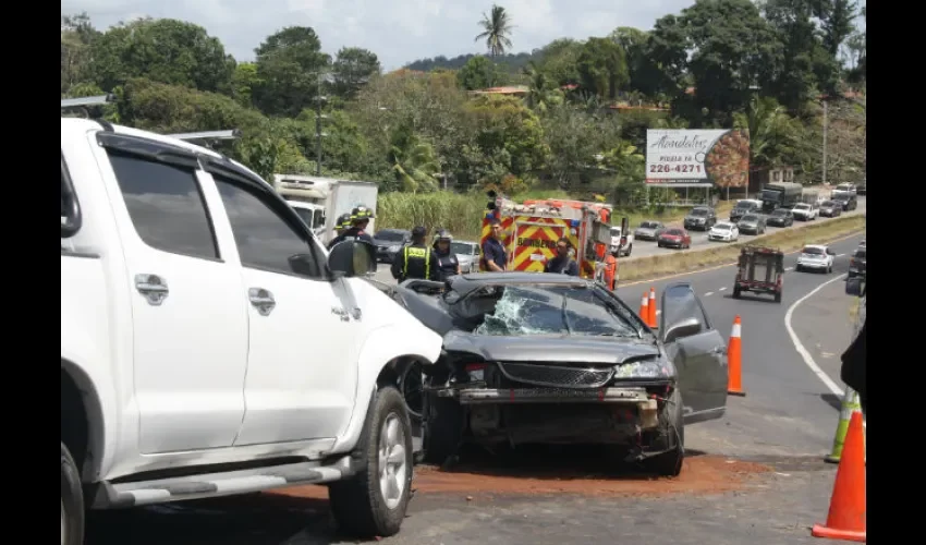 Foto ilustrativa del aparatoso accidente. 