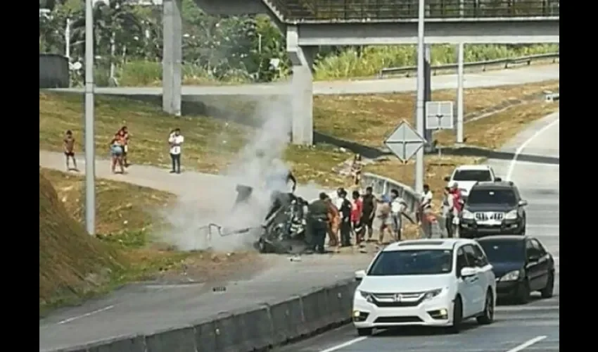 Accidente de tránsito en  el Corredor Norte.