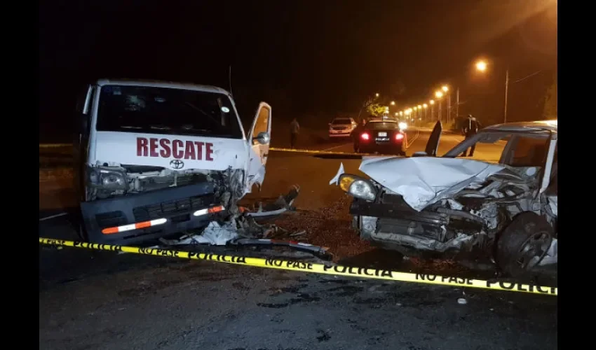 Accidente de tránsito en Colón. 