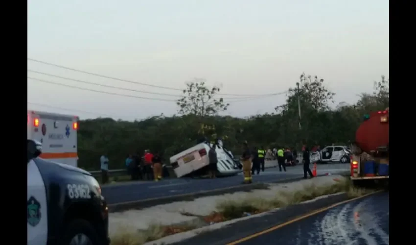 Accidente de tránsito en San Carlos.