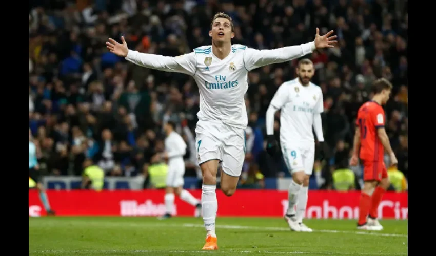 Cristiano Ronaldo es el máximo goleador de la actual edición de la Liga de Campeones. 