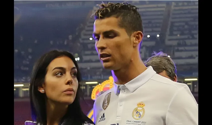 Cristiano Ronaldo y su pareja Georgina Rodríguez.