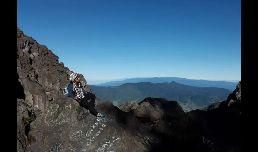 Vivir la experiencia de subir al volcán no tiene precio para los excursionista. Foto: Cortesía