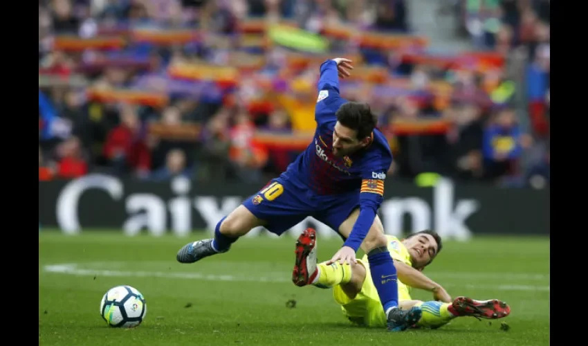 Lionel Messi no pudo abrir a la defensa del Getafe. Foto: EFE