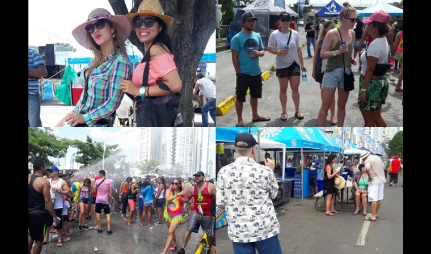 Los colombianos y venezolanos eran los que más se veían en la ruta del Carnaval 2018. Fotos: Jean Carlos Díaz