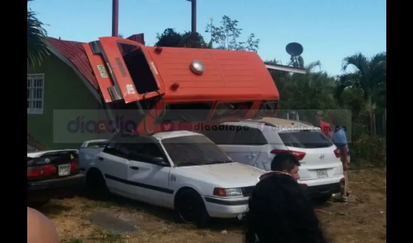 Foto ilustrativa del área del accidente. 