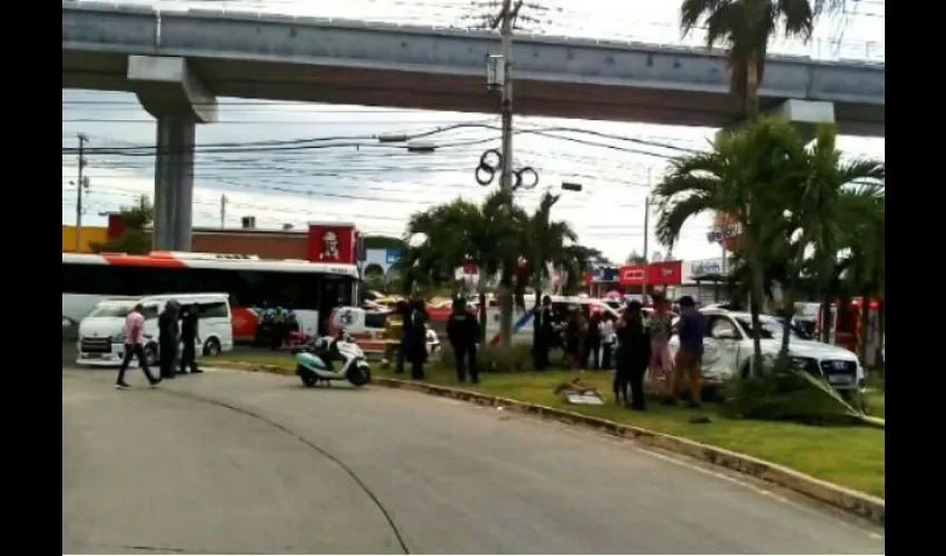 Accidente de tránsito en vía Tocumen. 