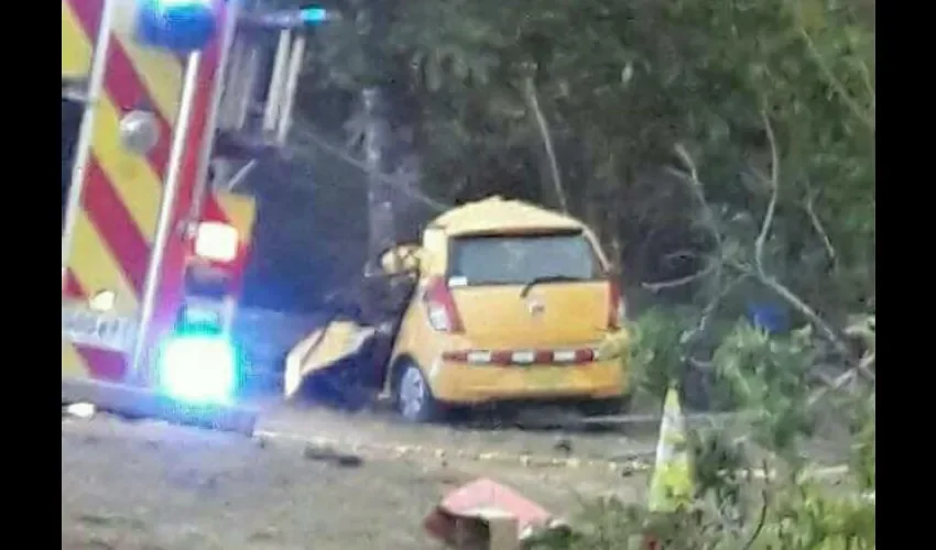 Foto ilustrativa del área del accidente. 