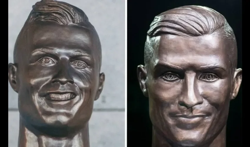 Emanuel Santos  realizó una versión mejorada del busto de Cristiano Ronaldo