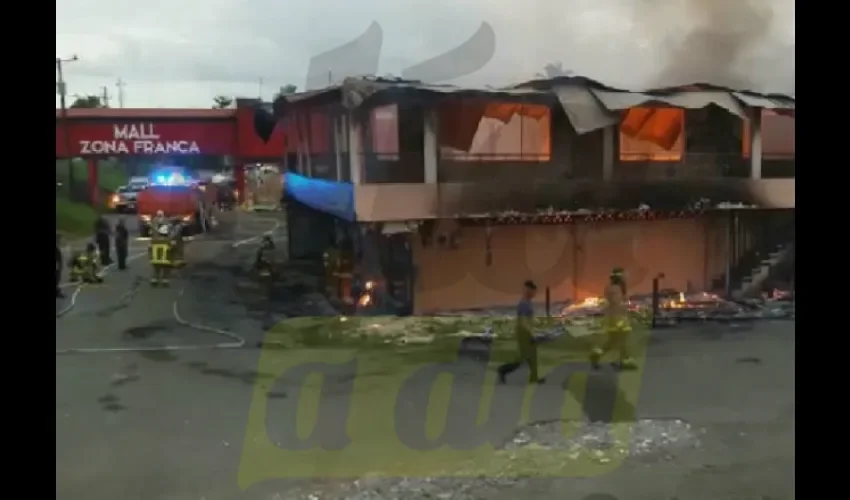 Incendio en  Bocas del Toro.