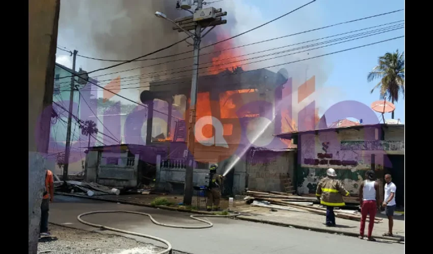 Incendio en Colón.
