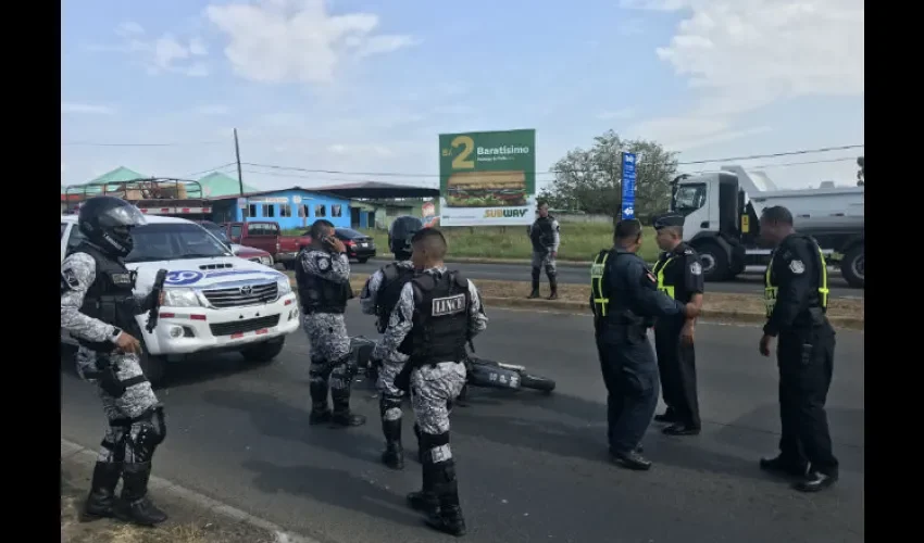 Foto ilustrativa del área del accidente. 