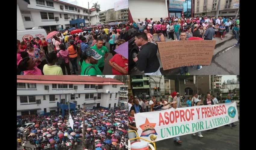 Las agrupaciones del interior del país también apoyan la convocatoria a la marcha de abril. Fotos: Archivo