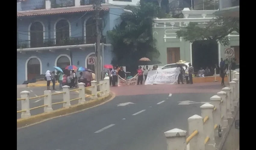Protesta en San Felipe. 