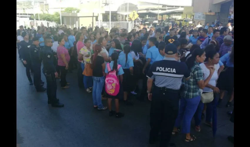 Protesta en Panamá Este.