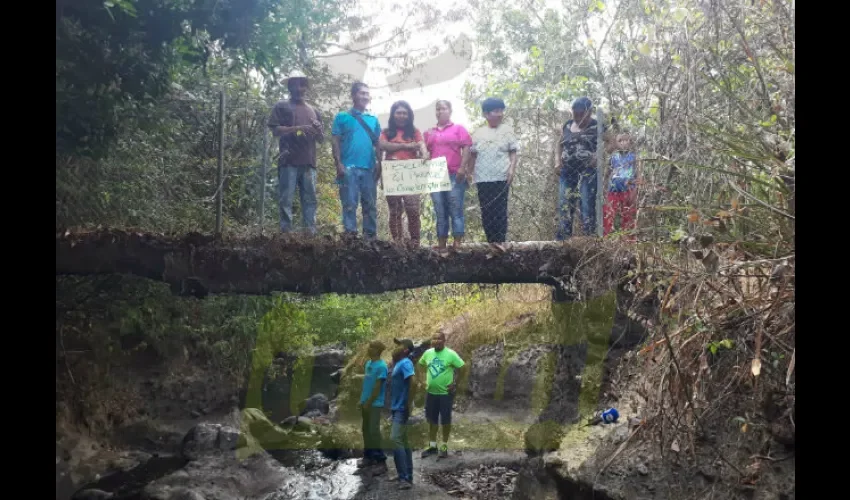 Puente colgante en La Pita. 