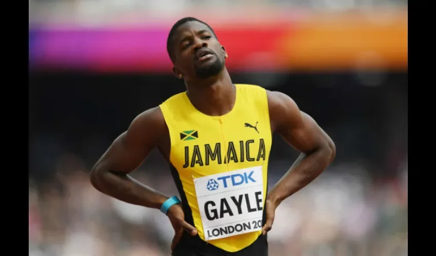 El atleta jamaicano Steven Gayle.