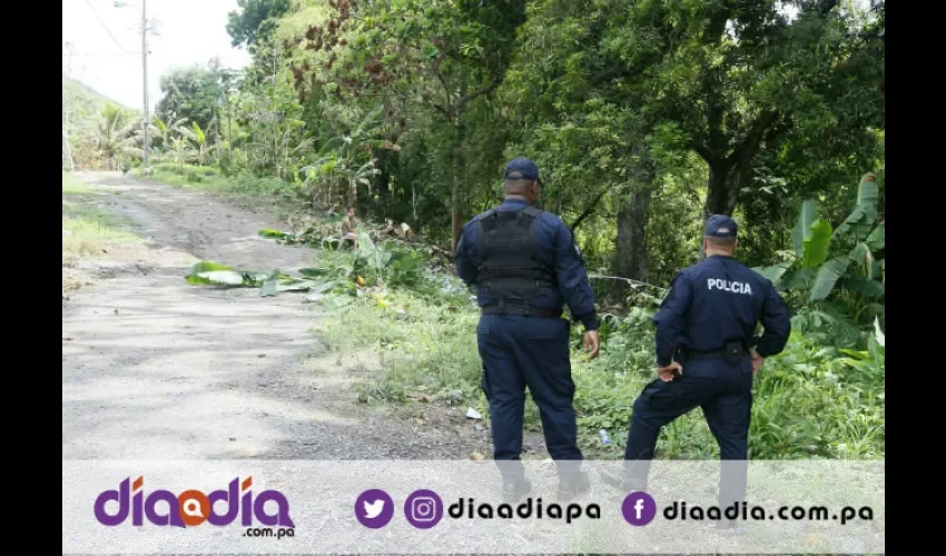 El cuerpo de Lisandro Jiménez fue hallado en un terreno en Kuna Nega, Sector Río Abajo. Foto: Edward Santos