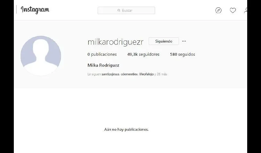  Instagram de Milka Rodríguez.
