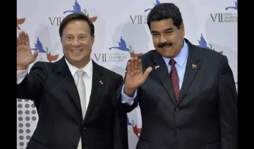 Foto ilustrativa de Varela junto a Maduro. Archivo. 