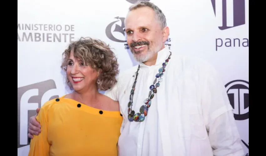Pituka Ortega y Miguel Bosé. / Foto: IFF Panamá.