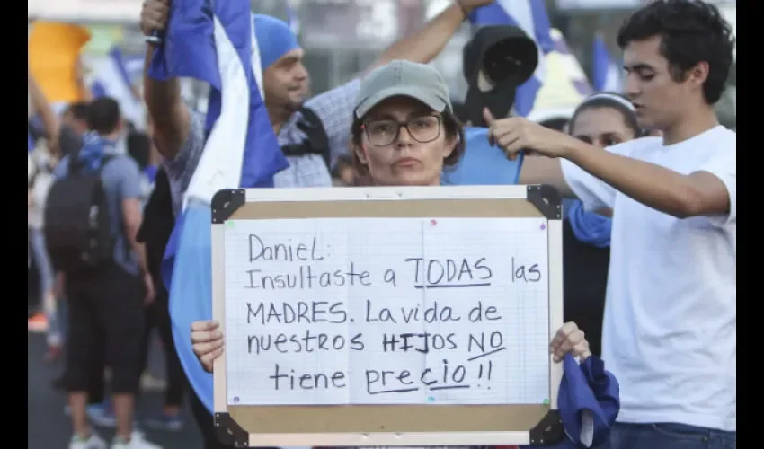 Van siete días de protestas en las calles de Nicaragua. FOTO/AP