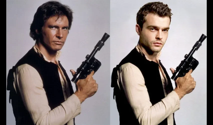 Foto ilustrativa de los actores que le han dado vida al personaje de Han Solo. 
