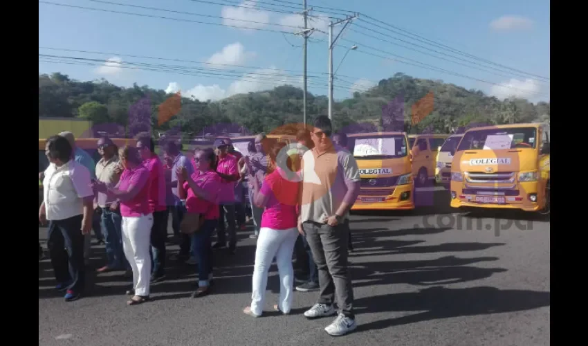 Protesta en La Pesa de La Chorrera.