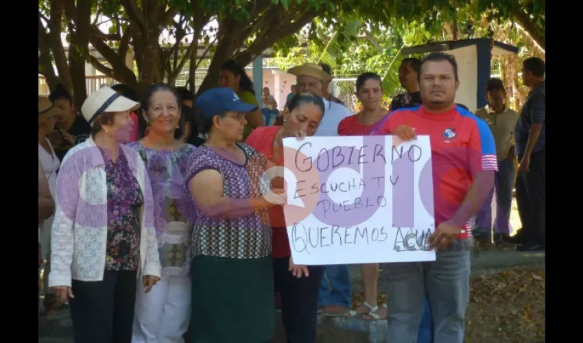 Protesta en Herrera. 