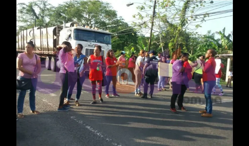 Protesta en Colón.