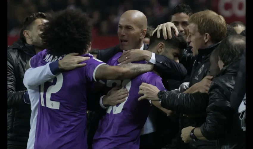 Jugadores del Real Madrid. Foto: AP