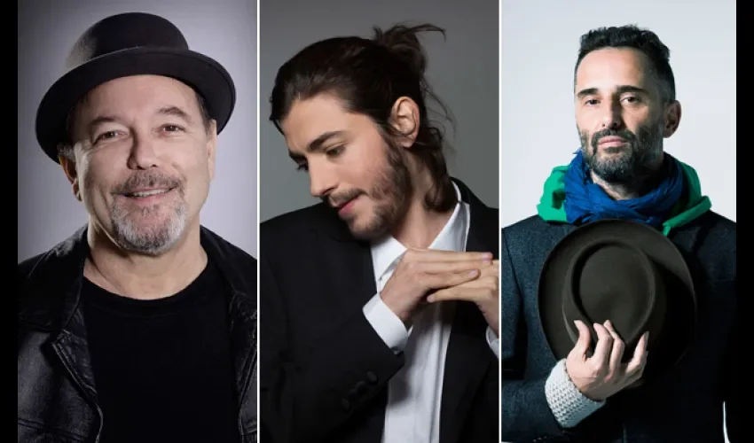 Rubén Blades, Salvador Sobral y Jorge Drexler. / Foto: Archivo