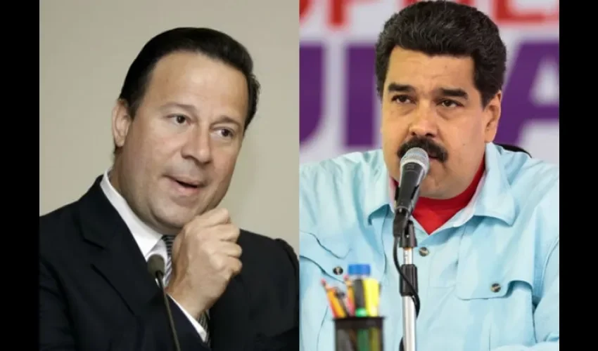 Nicolás Maduro y Juan Carlos Varela.