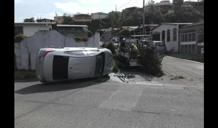 Accidente de tránsito en Villa Lucre.