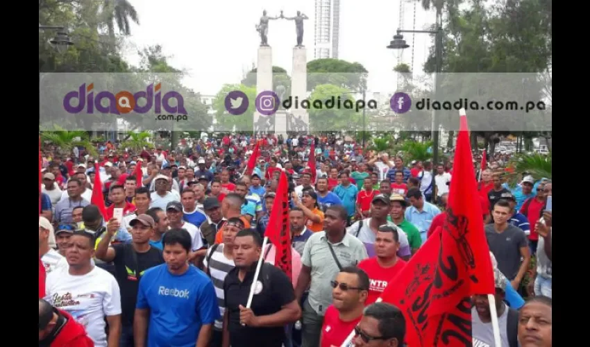 El Suntracs fue respaldado por grupos sindicalistas de otros países, asistieron a la Asamblea General. Foto: Jean Carlos Díaz