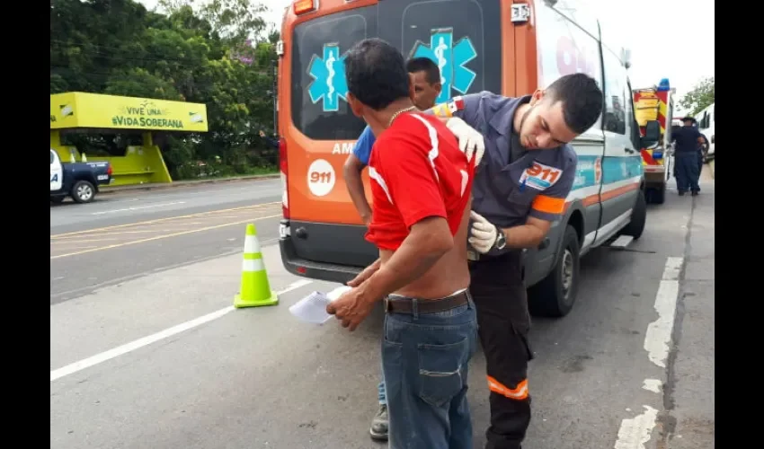 Dos de los heridos fueron llevados al hospital de La Chorrera. 