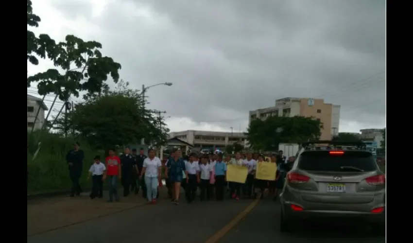 Protesta en La Chorrera.