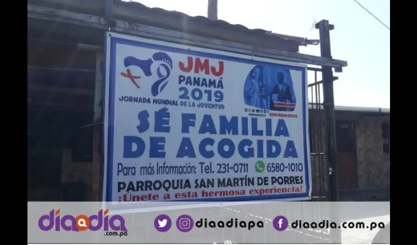 También están solicitando el apoyo con las residencias que puedan darle alojamiento a los peregrinos. Foto: Jean Carlos Díaz